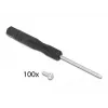DeLOCK 66816 Montageset für LWL-Adapter (SC, LC, ST), 100 Stück