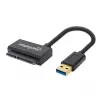 Manhattan USB-A auf SATA 2,5 Zoll Adapterkabel, 42 cm, Stecker auf Stecker, 5 Gbit/s (USB 3.2 Gen1, auch bekannt als USB 3.0), Unterstützt 48-Bit-LBA, SuperSpeed USB, Drei Jahre Garantie