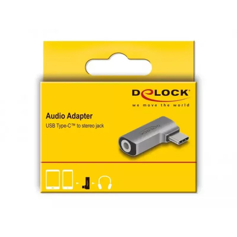 DeLOCK 64192 Audio-Adapter USB Type-C Stecker auf 3,5 mm 4-Pin Buchse