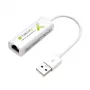 Techly USB2.0 zu Fast Ethernet 10/100 Mbit/s Konverter, Kabelgebunden, USB, Ethernet, 100 Mbit/s, Weiß