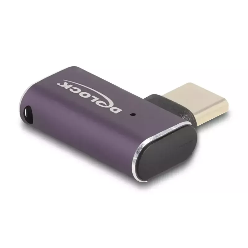 USB-Adapter DeLOCK 60287 40 Gbit/s USB Typ-C PD 3.1 240 W abgewinkelt
