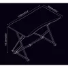 Techly Gaming Desk für PC mit abgeschrägter ergonomischer Kante Schwarz