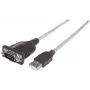 Manhattan 151801 USB-A-auf-seriell-RS232-DB9-Konverterkabel, Stecker/Stecker, 45 cm