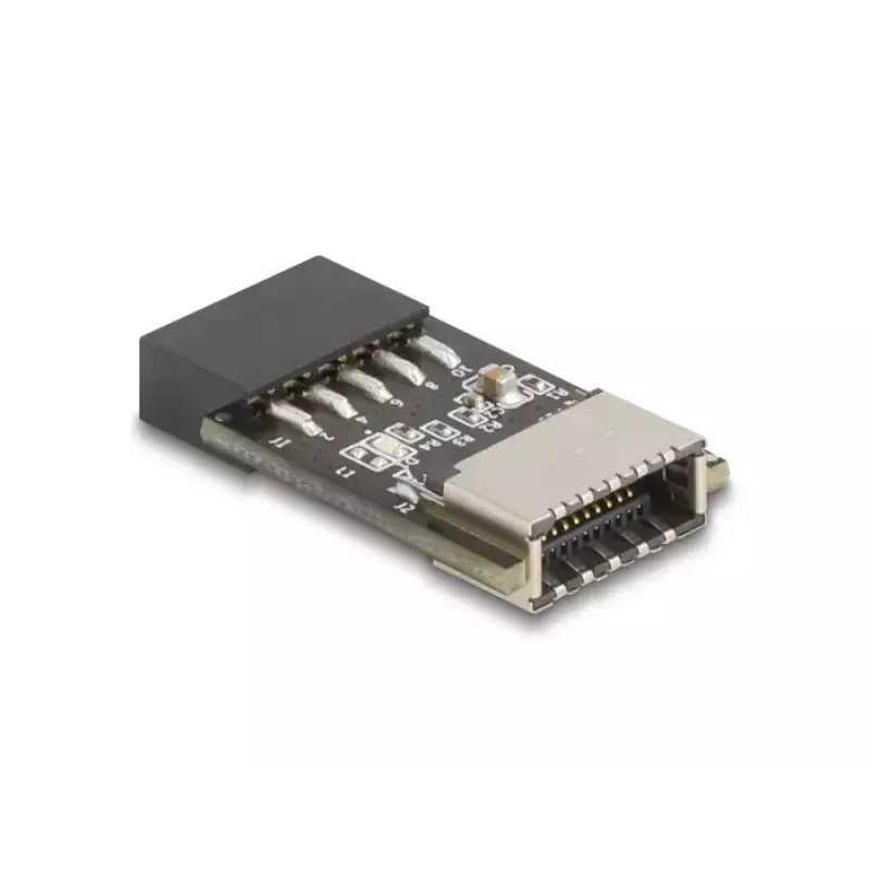Delock USB 2.0 Pin Header Buchse auf interne USB Type-E Key A Buchse Adapter