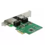 DeLOCK 89999 PCI Express x1 Dual Gigabit LAN-Karte, 2x RJ45, RTL8111