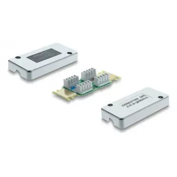 DELOCK Netzwerk-Anschlussdose Cat.6 STP LSA, S/UTP-Schirmung, 35×82×23 mm, silber