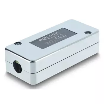 DELOCK Netzwerk-Anschlussdose Cat.6 STP LSA, S/UTP-Schirmung, 35×82×23 mm, silber