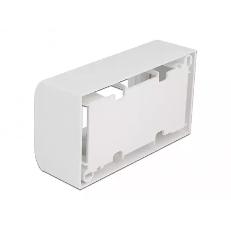 Delock 81333 Easy 45 Aufputzgehäuse für 4 Module, Weiß, 152 × 82 mm