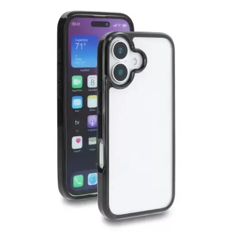 Delock 81617 Schutzhülle für iPhone 17, transparent-schwarz