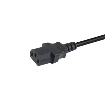 Stromkabel EQUIP 112111 — CEE7/7 auf IEC C13, H05VV-F3G, 3 m, 10 A, 250 V, schwarz