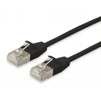 Equip Cat.6A F/FTP schlank Patchkabel 0,15 m Schwarz 10000 Mbit/s