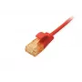 Equip Cat.6A U/UTP schlank-Patchkabel 0,15 m Rot 10000 Mbit/s