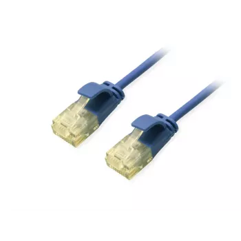 Equip Cat.6A U/UTP schlank Patchkabel 1m Blau 10000 Mbit/s