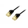Equip Cat.6A U/UTP schlank Patchkabel 0,25 m Schwarz 10000 Mbit/s