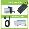 Techly IDATA USBC-HUB5WL AV-Extender AV-Sender & -Empfänger Schwarz