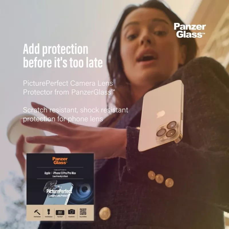 Kameraobjektiv-Schutzglas PanzerGlass Apple iPhone 13 Pro 13 Pro Max kratzfest stoßfest