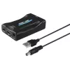 Hama 00121775 SCART-auf-HDMI-Videokonverter, 1080p, schwarz