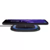 RealPower FreeCharge-10 Wireless-Ladestation mit Adapter, Schwarz/Blau (257640)