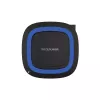 RealPower FreeCharge-10 Wireless-Ladestation mit Adapter, Schwarz/Blau (257640)
