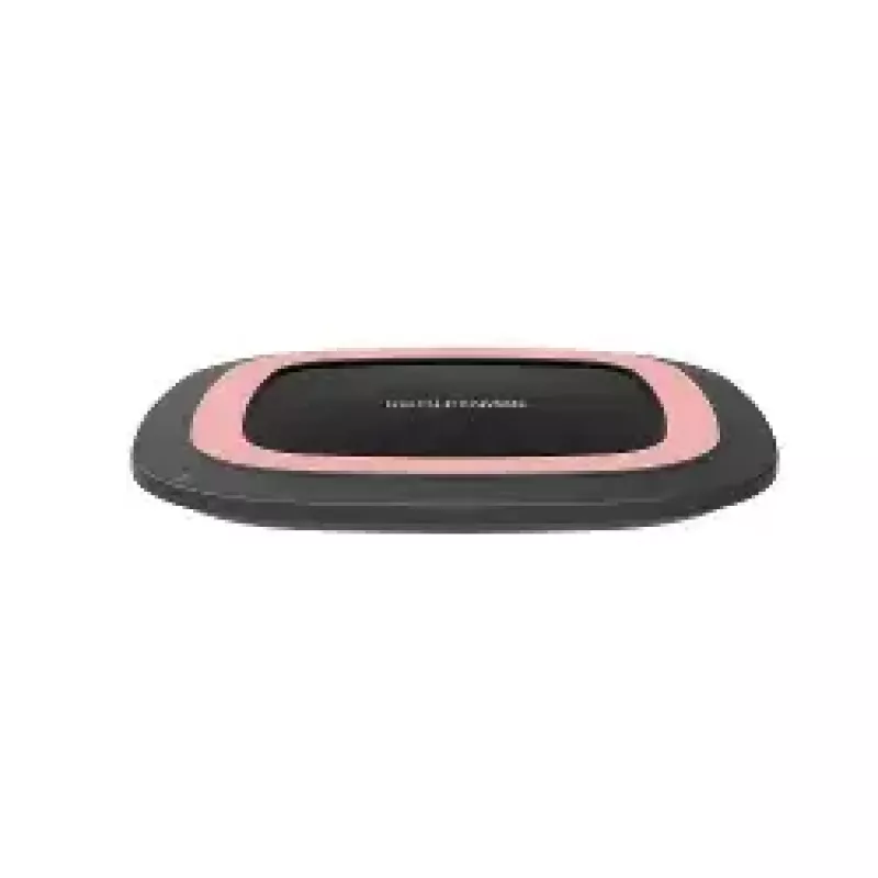 RealPower FreeCharge-10 Wireless Ladestation mit Adapter, Schwarz/Pink (266105)