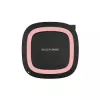 RealPower FreeCharge-10 Wireless Ladestation mit Adapter, Schwarz/Pink (266105)