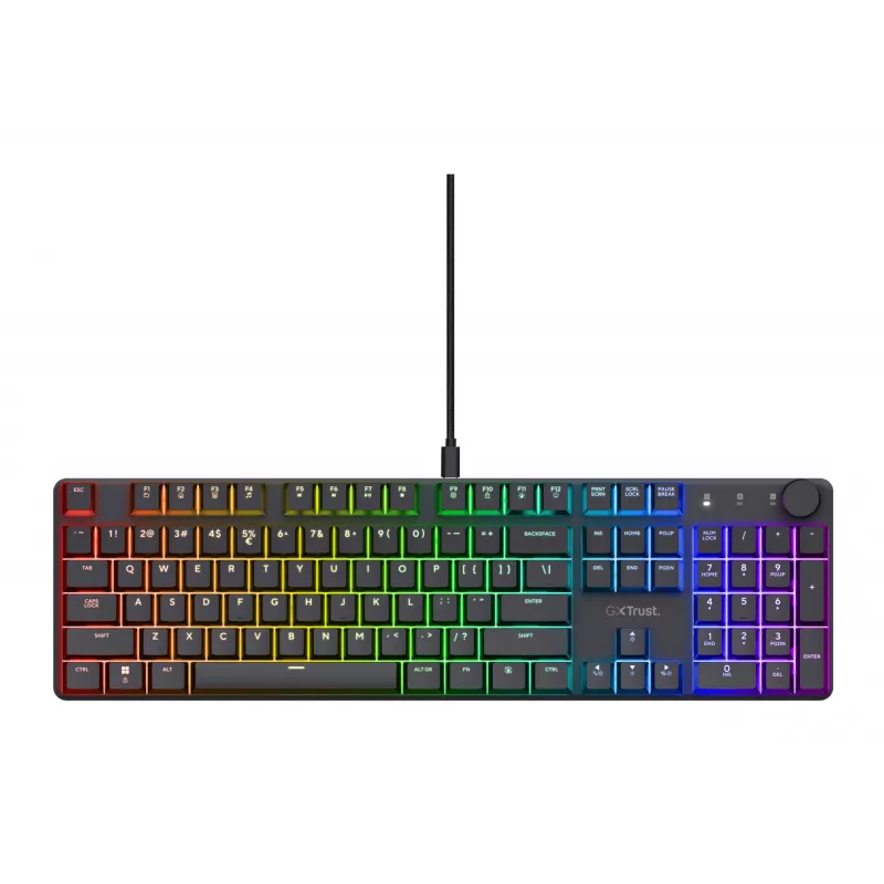 Gaming-Tastatur Trust GXT 866 Torix Mechanisch USB QWERTZ Schwarz
