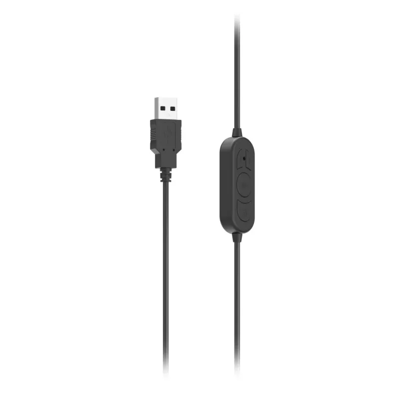 Hama HS-USB300 V2 Headset Kabelgebunden Kopfband Büro/Callcenter USB Typ-A Schwarz