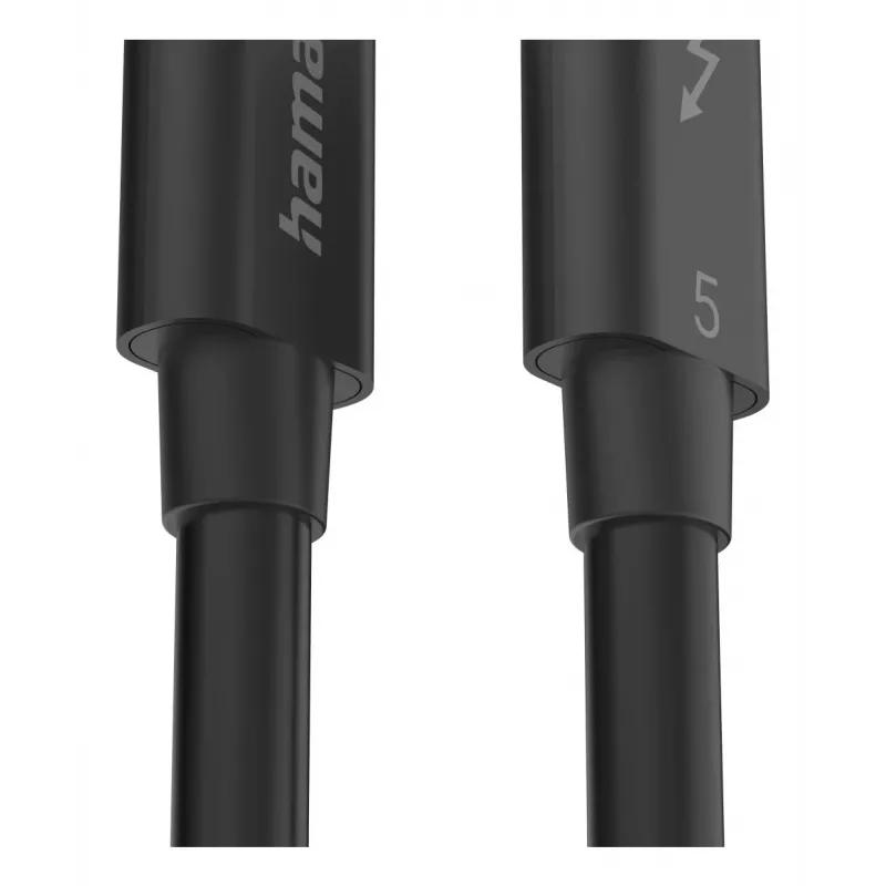Hama USB-C Thunderbolt 5 Kabel 80 Gbit/s, 5 A, 240 W, 8K, 1 m