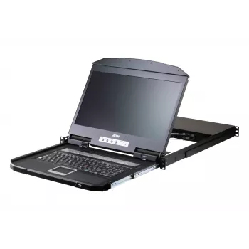Rack-Konsole ATEN CL3116NX 47 cm (18,5 Zoll) LCD 1366x768 USB/PS2 VGA 1U Metall/Kunststoff Schwarz