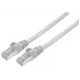 Intellinet Netzwerk-Patchkabel, Cat6, 0,5 m, Grau, Kupfer, S/FTP, LSOH/LSZH, PVC, RJ45, vergoldete Kontakte, Knickschutzhülle, angespritzter Knick- und Zugentlastungs-Boot, lebenslange Garantie