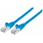 Intellinet Netzwerk-Patchkabel, Cat7-Kabel/Cat6A-Stecker, 0,5 m, Blau, Kupfer, S/FTP, LSOH/LSZH, PVC, RJ45, vergoldete Kontakte, rastnasenlos, geschützt, lebenslange Garantie