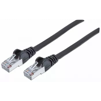 Intellinet Netzwerk-Patchkabel, Cat7-Kabel/Cat6A-Stecker, 2 m, Schwarz, Kupfer, S/FTP, LSOH / LSZH, PVC, RJ45, vergoldete Kontakte, Knickschutz, mit Zugentlastung, lebenslange Garantie