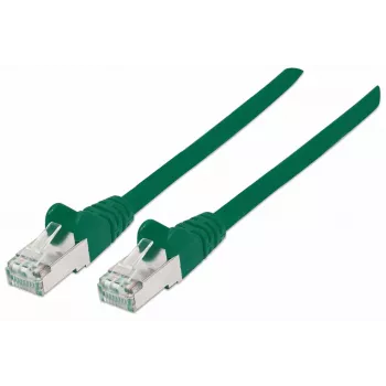 Intellinet Netzwerk-Patchkabel, Cat7 Kabel/Cat6A Stecker, 5m, Grün, Kupfer, S/FTP, LSOH/LSZH, PVC, RJ45, vergoldete Kontakte, rastnasenlos, gespritzt, lebenslange Garantie