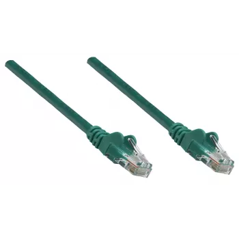 Intellinet Netzwerk-Patchkabel, Cat6A, 0,25m, Grün, Kupfer, S/FTP, LSOH / LSZH, PVC, RJ45, vergoldete Kontakte, rastnasenfrei, Knickschutzhülle, lebenslange Garantie