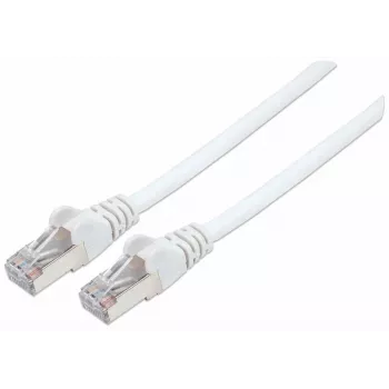 Intellinet Netzwerk-Patchkabel, Cat7-Kabel/Cat6A-Stecker, 3 m, Weiß, Kupfer, S/FTP, LSOH/LSZH, PVC, RJ45, vergoldete Kontakte, rastnasenfrei, Knickschutztülle, lebenslange Garantie