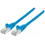 Intellinet Netzwerk-Patchkabel, Cat6A, 1,5 m, Blau, Kupfer, S/FTP, LSOH/LSZH, PVC, RJ45, vergoldete Kontakte, Knickschutzhülle, Zugentlastung, lebenslange Garantie