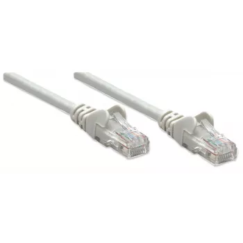 Intellinet Netzwerk-Patchkabel, Cat6, 7,5 m, Grau, CCA, U/UTP, PVC, RJ45, vergoldete Kontakte, rastnasenfreier Knickschutz, Lebenslange Garantie