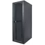 Intellinet 19-Zoll-Netzwerkschrank – freistehend, 42HE, 800x800mm (Breite x Tiefe), Schwarz, Flatpack, max. 1500kg, Mehrpunkt-Türverriegelung, ein Schloss pro Seitenwand, nutzbare Tiefe 123 bis 573mm, IP20, Rack, Stahl