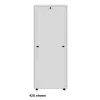 Intellinet 715454 Basic 19-Zoll-Netzwerkschrank, freistehend, 36U, 600x1000 mm (B x T), Höhe 1766 mm, bis 600 kg, abschließbar, verstellbare Füße, Flatpack, Grau RAL 7035