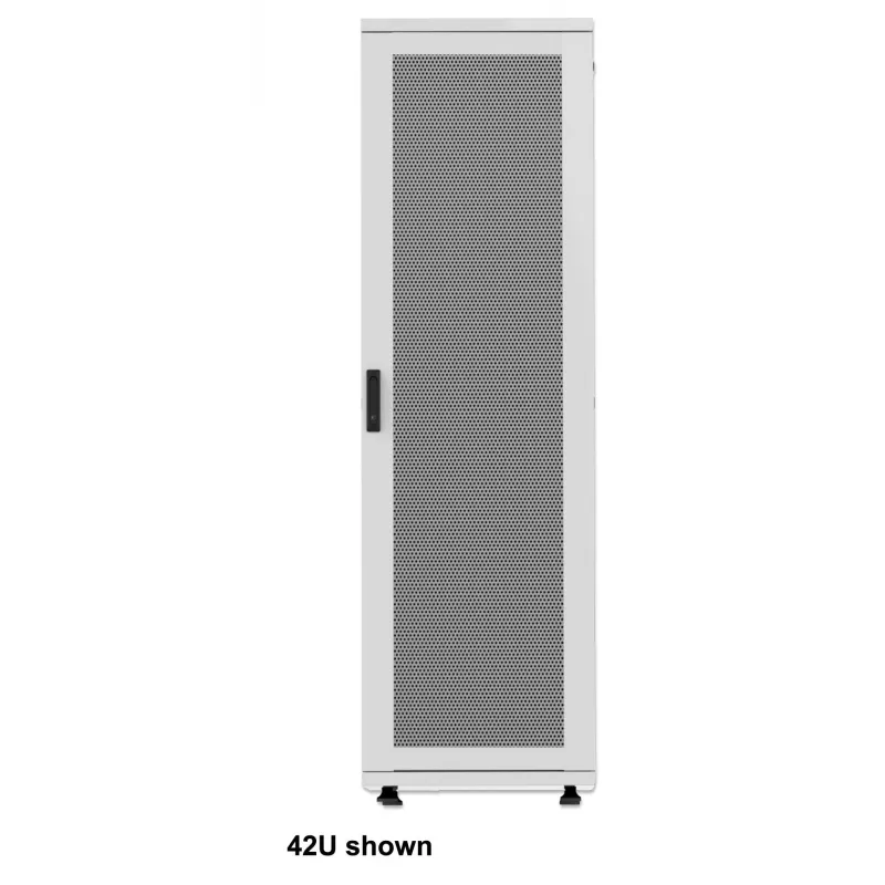 Intellinet 715454 Basic 19-Zoll-Netzwerkschrank, freistehend, 36U, 600x1000 mm (B x T), Höhe 1766 mm, bis 600 kg, abschließbar, verstellbare Füße, Flatpack, Grau RAL 7035