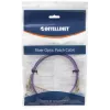 Intellinet Glasfaser-Patchkabel, OM4, LC/LC, 2m, Violett, Duplex, Multimode, 50/125 µm, LSZH, Glasfaser, Lebenslange Garantie