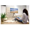 Hama 00220870 Staffelei-TV-Ständer, freistehend, höhenverstellbar, bis 75 Zoll (190,5 cm), VESA 600x400, bis 40 kg, Schwarz