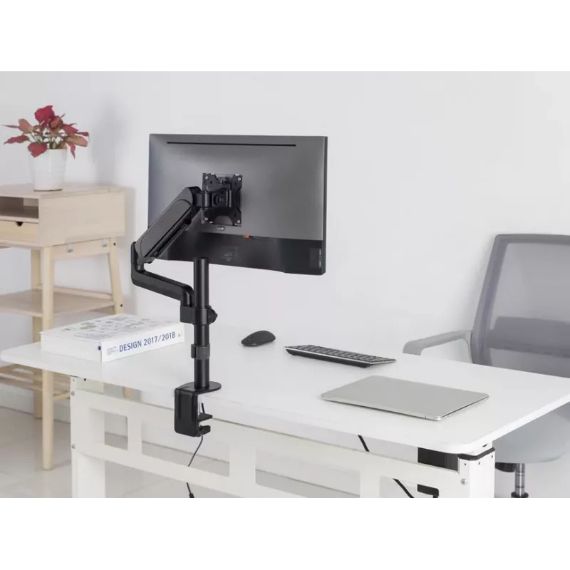 Equip 650132 Monitor-Tischhalterung, 17-32", Gasfeder, Klemme, 9 kg, schwarz