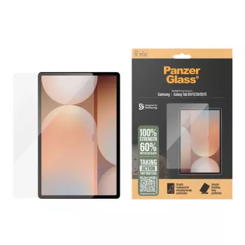 Bildschirmschutzfolie PanzerGlass für Samsung Galaxy Tab S9 / S9 FE / S10 FE — gehärtetes Glas, PET, Silikon, transparent, Ultra‑Wide Fit