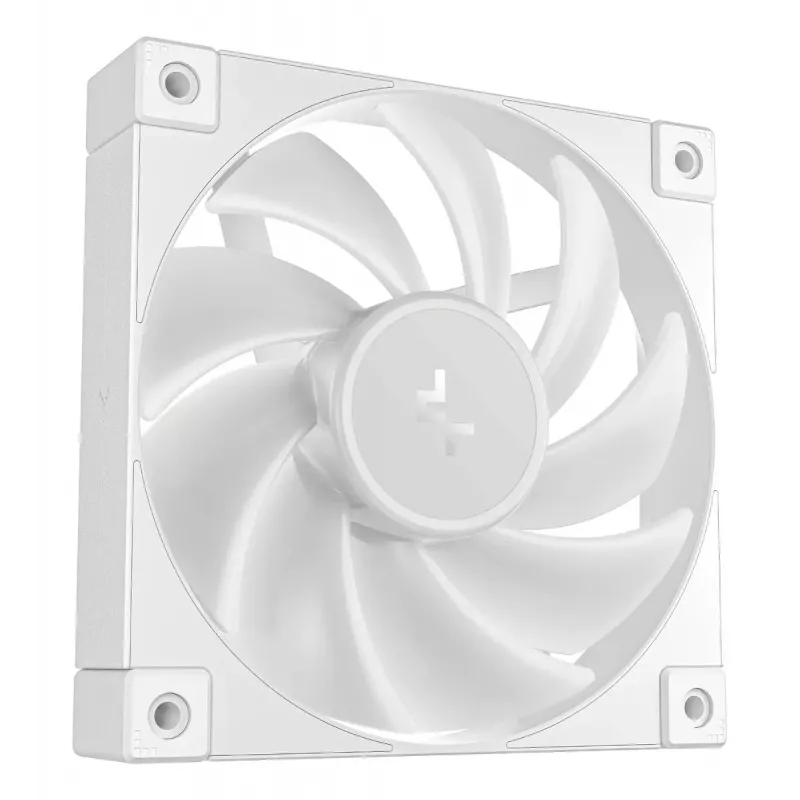 12 cm DeepCool FD12 ARGB Computer-Gehäuselüfter, weiß, 400–2050 RPM, hydraulisches Lager