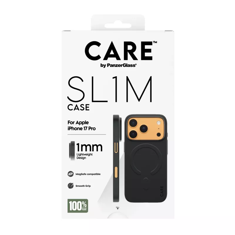 Schutzhülle PanzerGlass CARE™ SL1M mit MagSafe für iPhone 17 Pro – Schwarz
