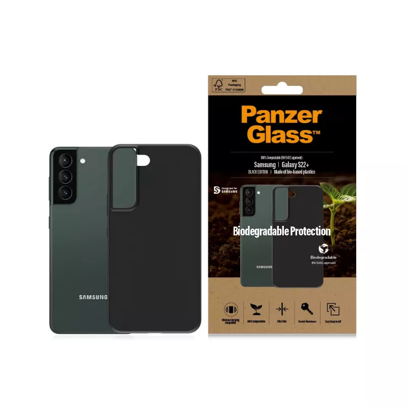 Hülle PanzerGlass Samsung Galaxy S22 Plus Schwarz Biologisch abbaubar