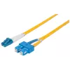 Intellinet LWL-Patchkabel, OS2, LC/SC, 1 m, Gelb, Duplex, Singlemode, 9/125 µm, LSZH, Faser, Lebenslange Garantie