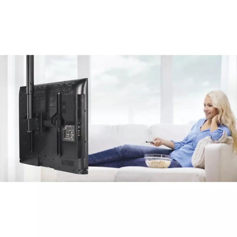 Hama 00220878 TV-Deckenhalterung, schwenkbar/neigbar, höhenverstellbar, 165 cm (65 Zoll), VESA 400x400, bis 50 kg