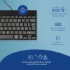 R-Go Tools Ergonomische Tastatur R-Go Compact Break, kompakte Tastatur mit Pausensoftware, AZERTY (BE), kabelgebunden, schwarz